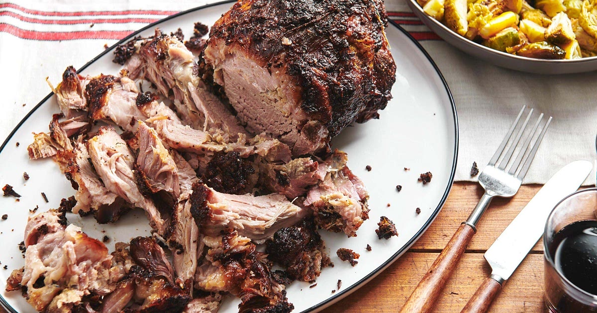 Fall-Apart Roasted Pork Shoulder with Rosemary, Mustard and Garlic Recipe | Samsung Food App