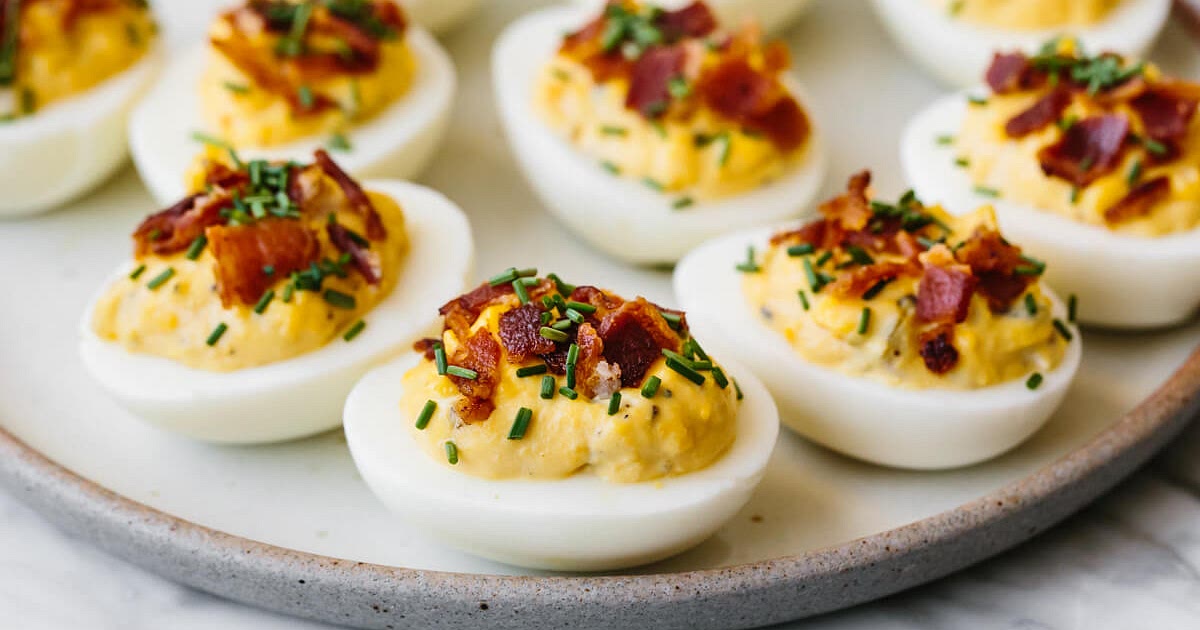 Bacon Deviled Eggs - Deviled Eggs with Bacon Recipe | Samsung Food App