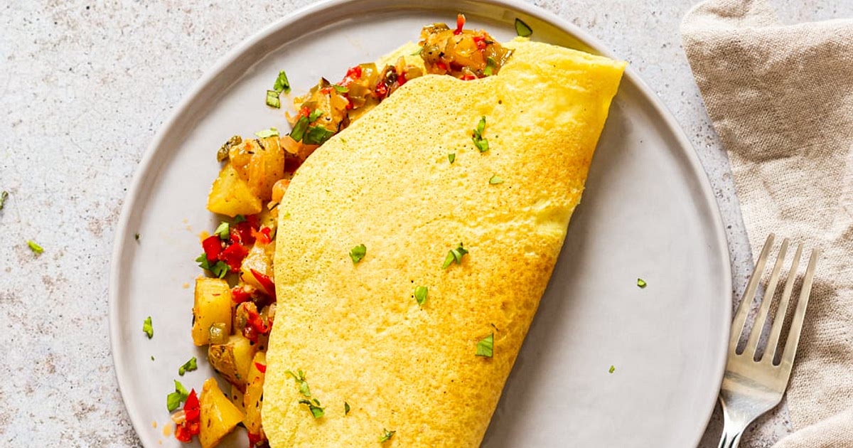 Vegan Omelet with Mung Bean Egg Substitute Recipe | Samsung Food App
