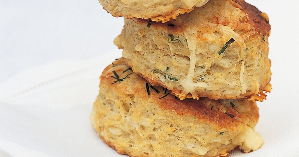 Buttermilk Scones with Cheshire Cheese and Chives Recipe | Samsung Food App