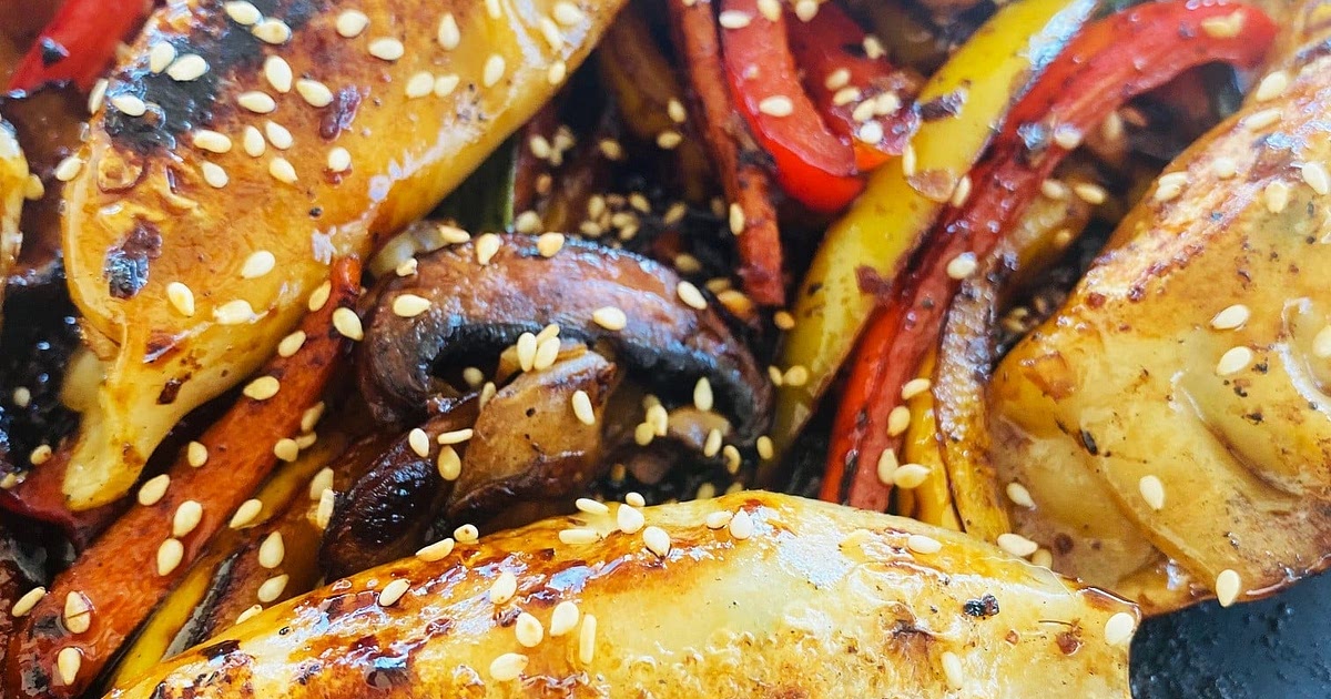 Blackstone Potsticker Veggie Stir Fry Recipe | Samsung Food App