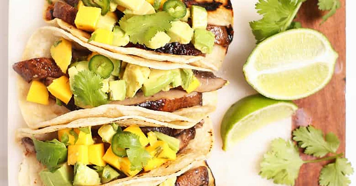 Mushroom Tacos with Mango Avocado Salsa Recipe | Samsung Food App