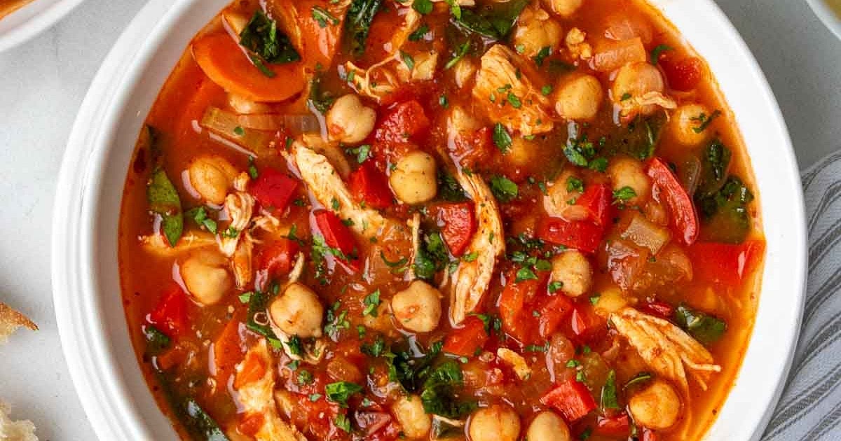 Chickpea Chicken Soup Recipe | Samsung Food App