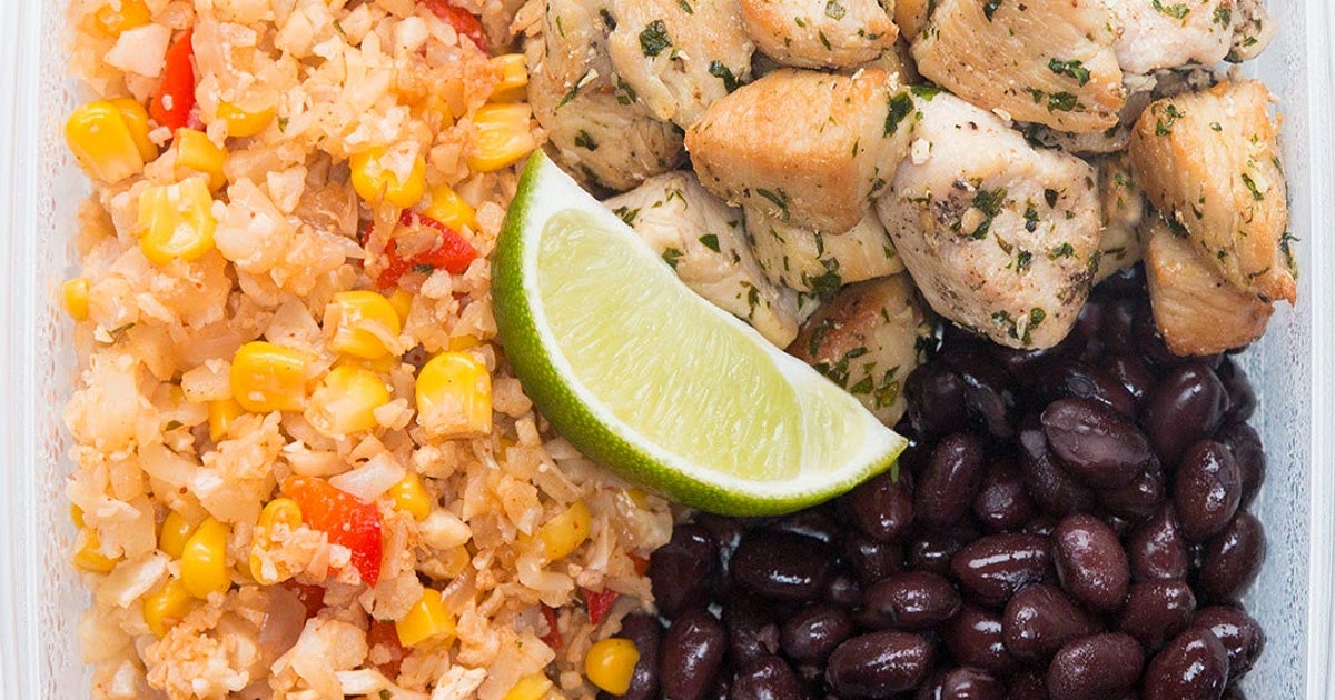 Cilantro Lime Chicken & Veggie Rice Meal Prep Recipe by Tasty | Samsung Food App