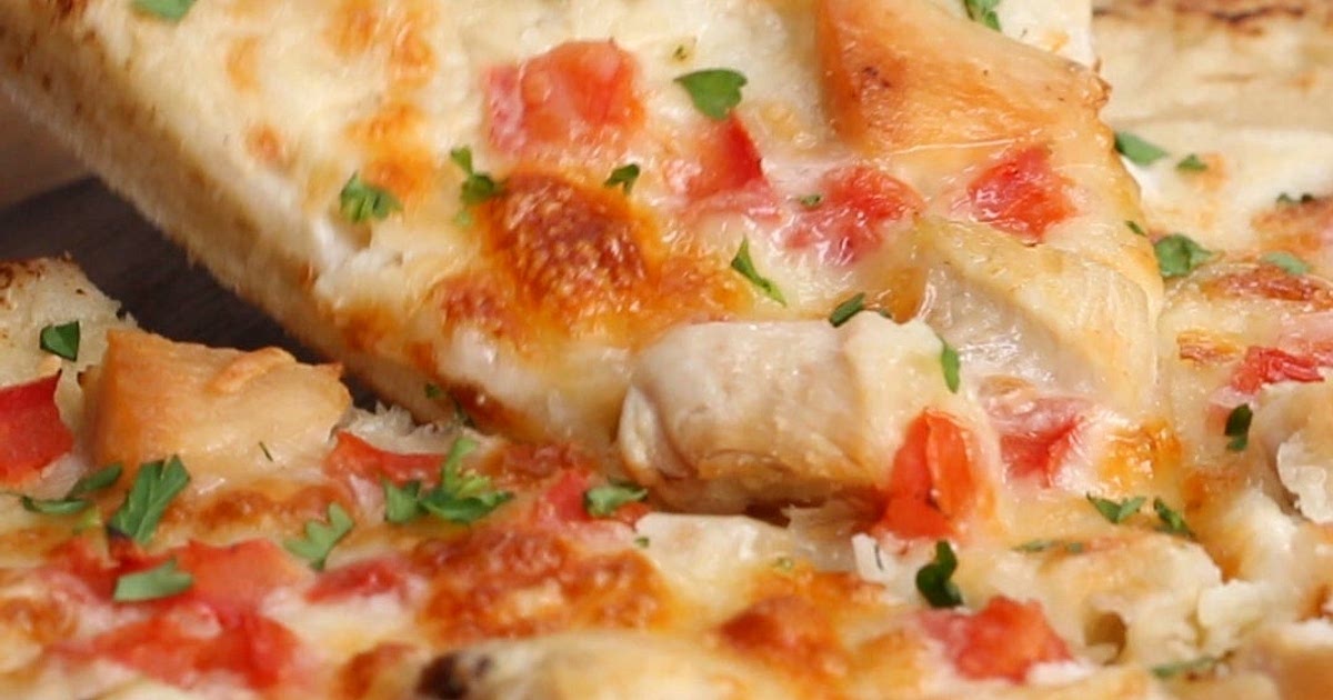 Chicken Alfredo Pizza Recipe by Tasty | Samsung Food App