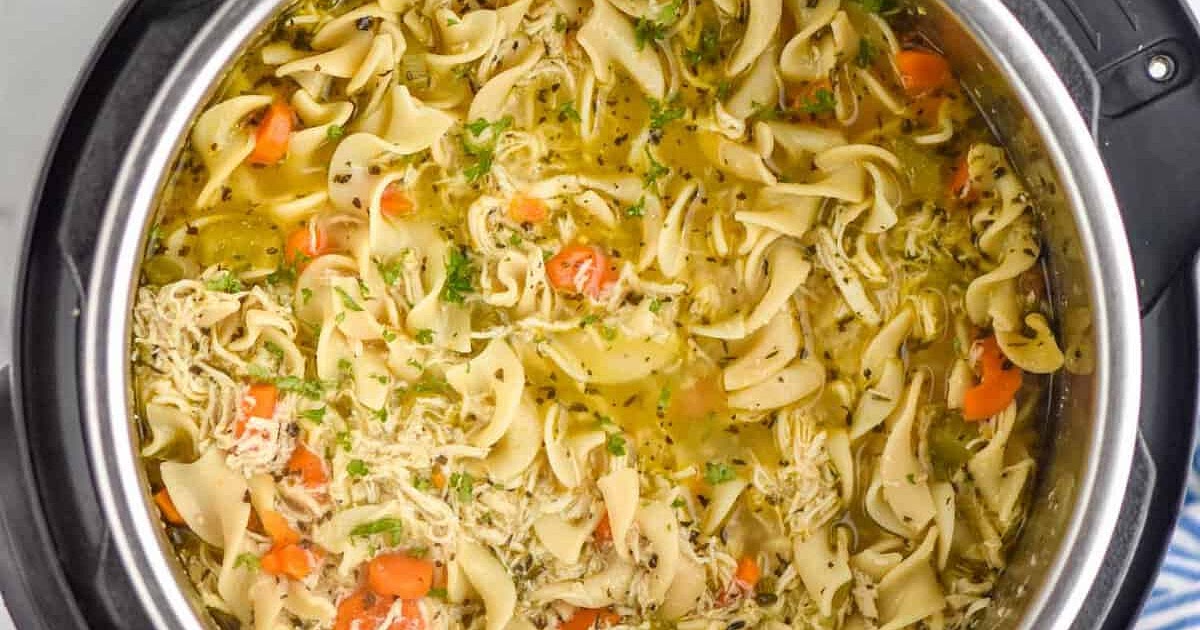 Instant Pot Chicken Noodle Soup Recipe | Samsung Food App