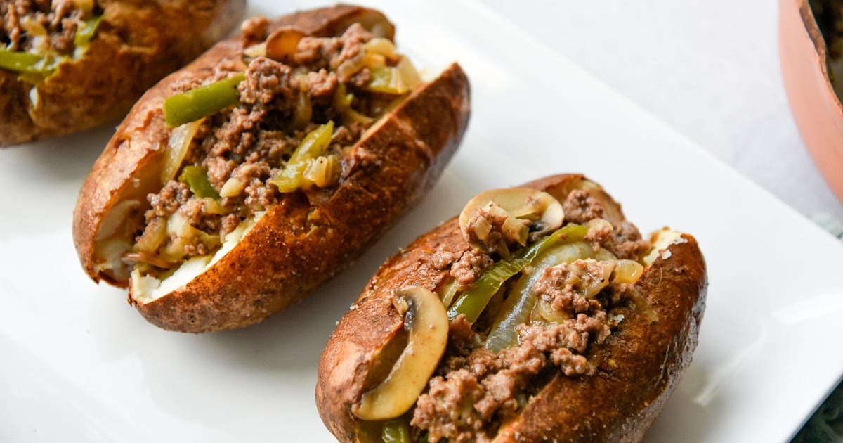 Philly Cheesesteak Baked Potato Recipe | Samsung Food App