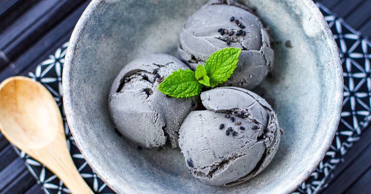 Black Sesame Ice Cream Recipe | Samsung Food App