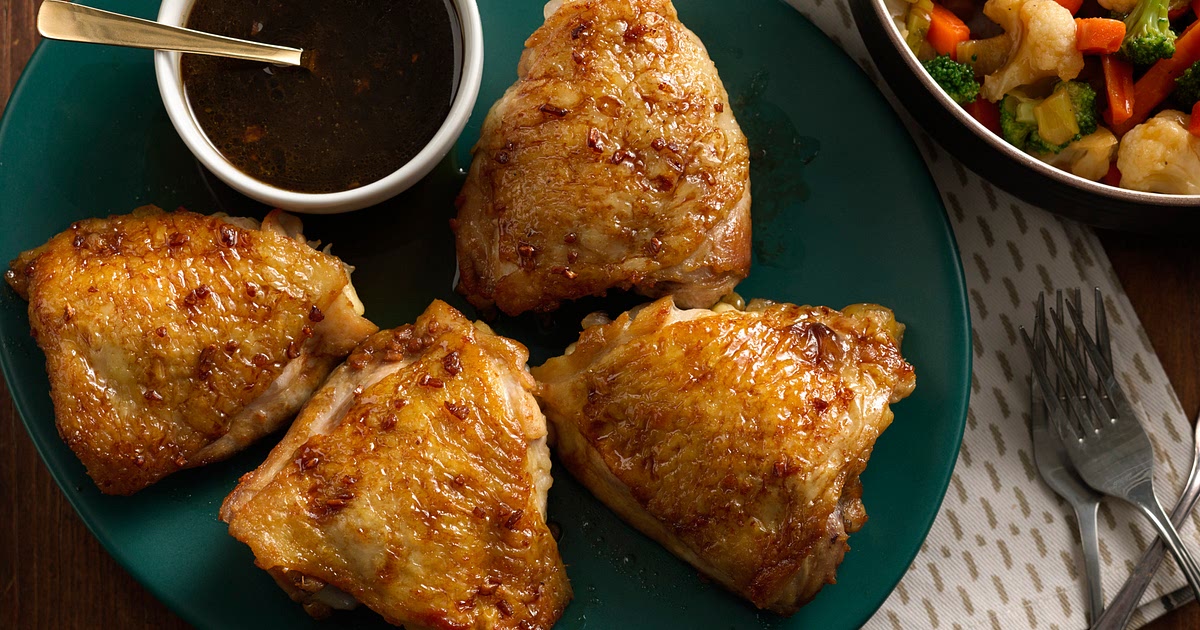 Soy-Brown Sugar-Glazed Chicken Thighs Recipe | Samsung Food App