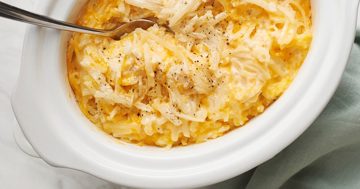 Slow-Cooker Cheesy Hash Brown Casserole Recipe | Samsung Food App