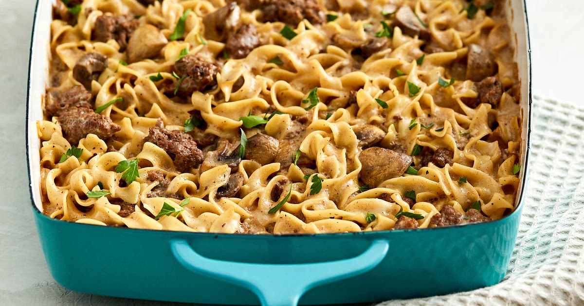 Hamburger Stroganoff Casserole Recipe | Samsung Food App