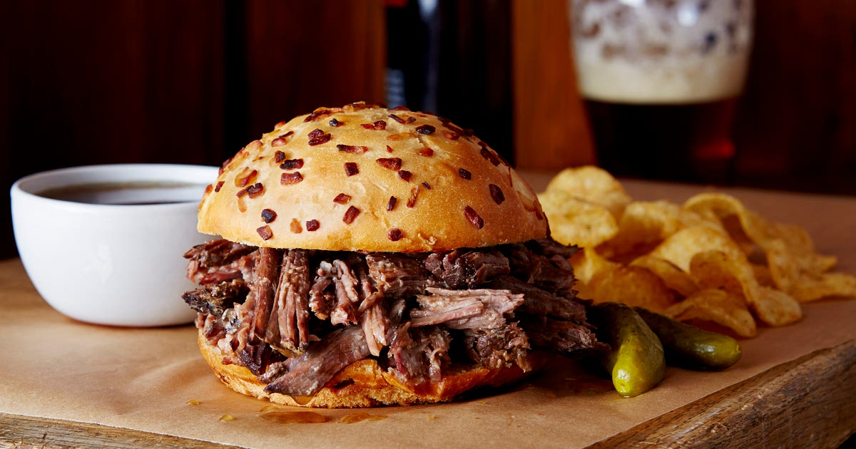 Slow-Cooker Hot Beef Sandwiches Au Jus Recipe | Samsung Food App