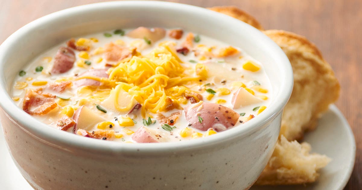 Slow-Cooker Bacon Corn Chowder Recipe | Samsung Food App