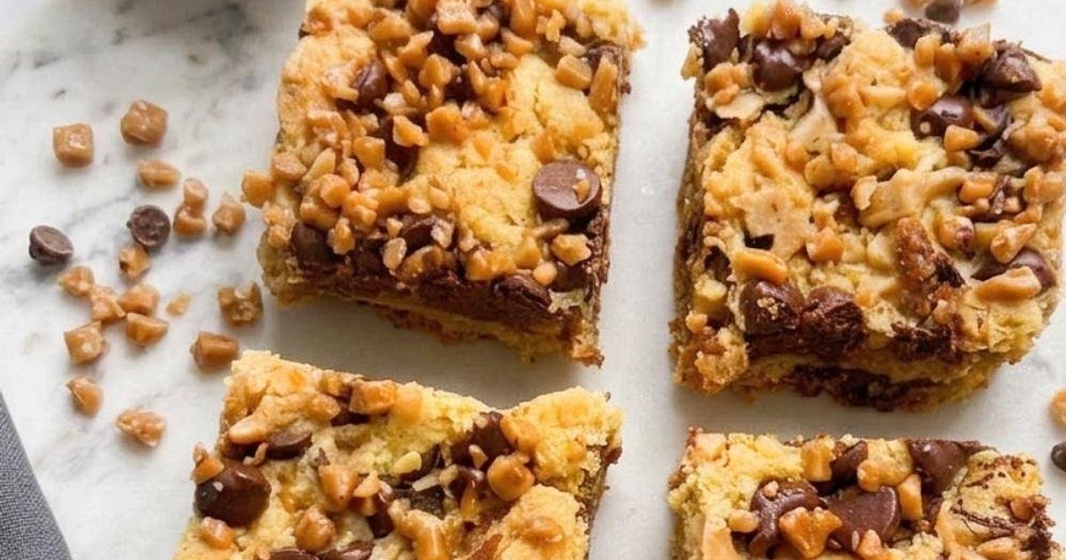 Cake Mix Toffee Bars Recipe | Samsung Food App