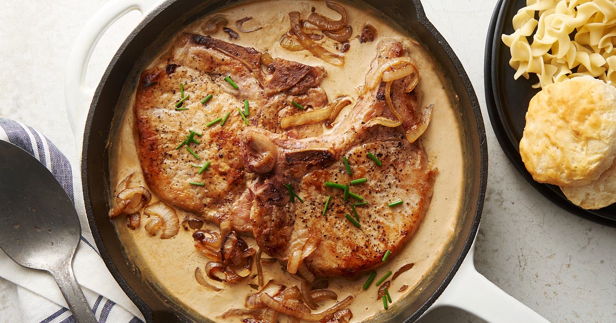 Creamy Smothered Ranch Pork Chops for Two Recipe | Samsung Food App