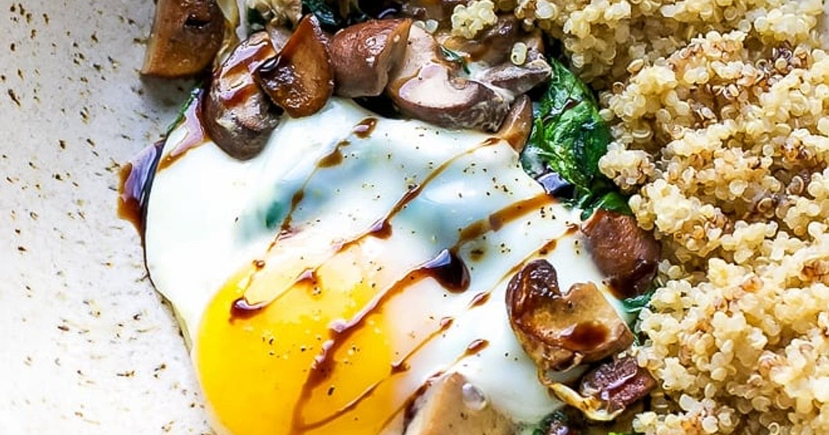 SPINACH MUSHROOM QUINOA BREAKFAST BOWL Recipe | Samsung Food App