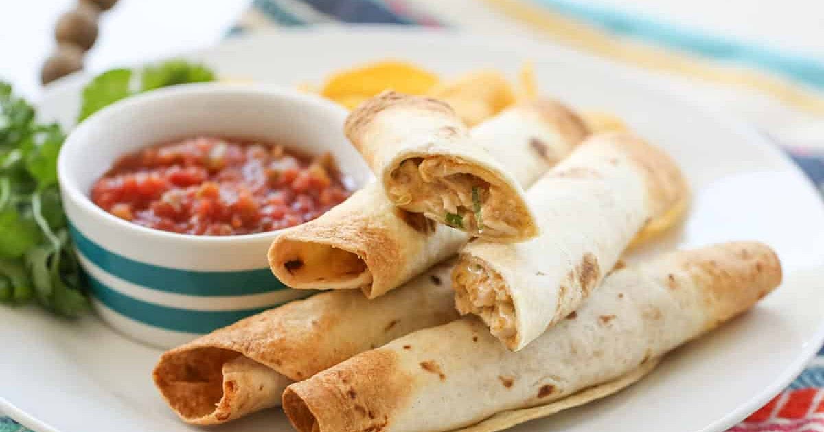 Baked Creamy Chicken Taquitos Recipe | Samsung Food App