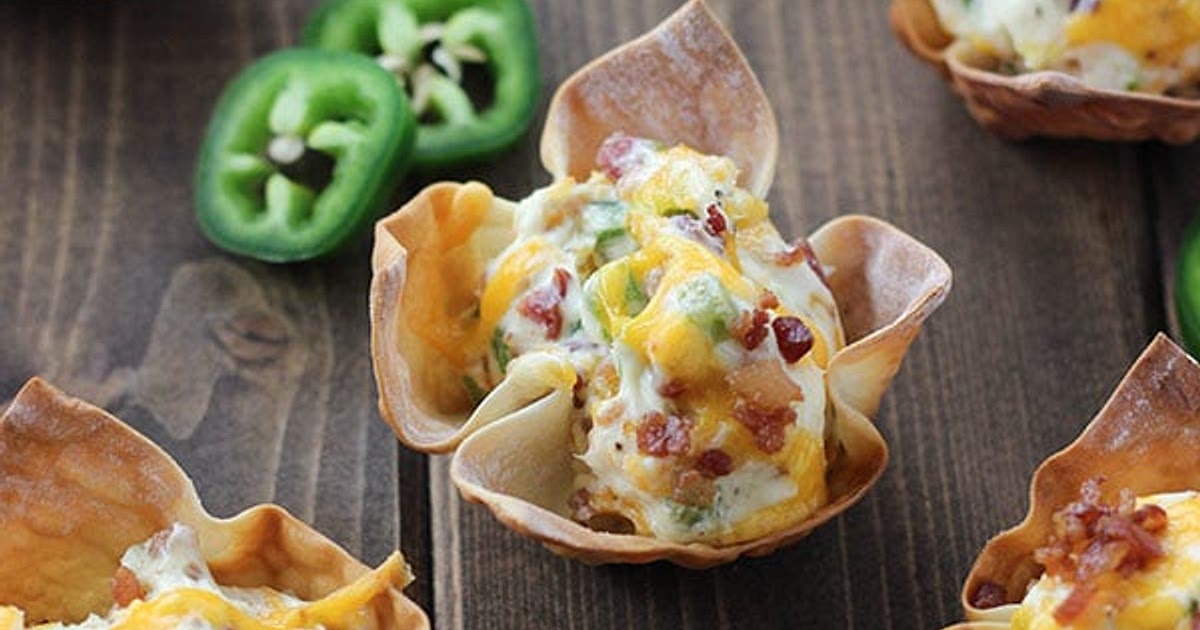 Jalapeño Popper Wonton Cups Recipe | Samsung Food App