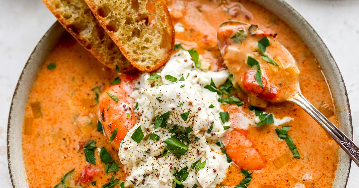 Slow-Cooker Shrimp & Crab Bisque Recipe | Samsung Food App