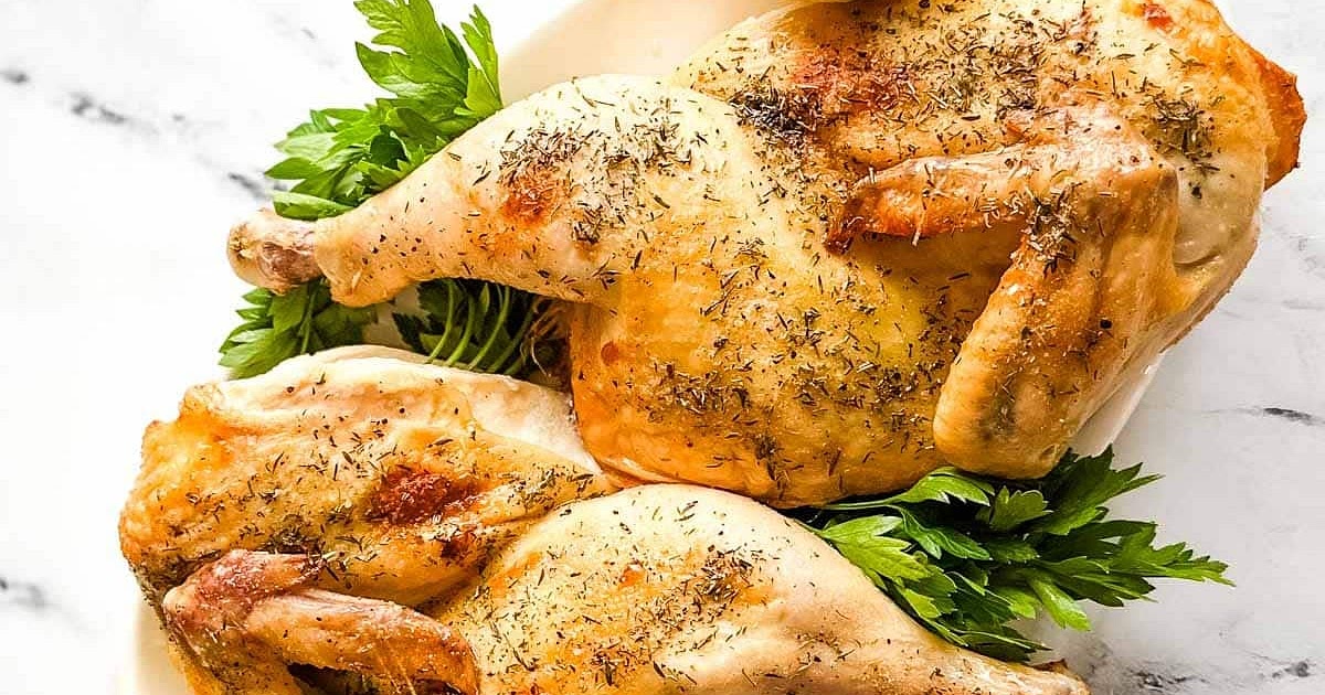 Roasted Half Chicken Recipe | Samsung Food App