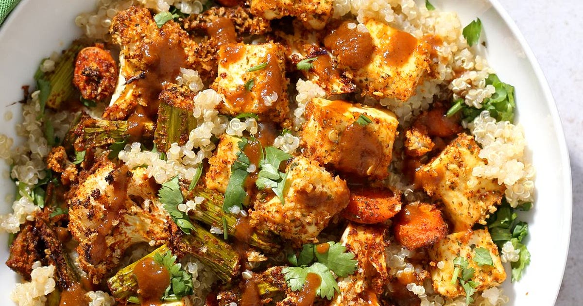 Tofu and Veggie BBQ Bowl with homemade bbq Seasoning Recipe | Samsung Food App